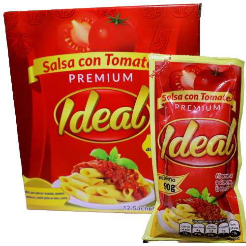 Sobre salsa de Tomate Ideal 90g